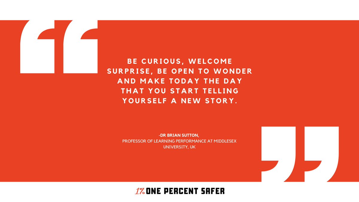 onepercentsafer's tweet photo. A positive message to start the week from Prof Brian Sutton. Taken, of course, from the brilliant #onepercentsafer book >>> https://t.co/JVr5qBSsnu
#positivethinking #safety #safetyleadership https://t.co/AaV3YK54E9