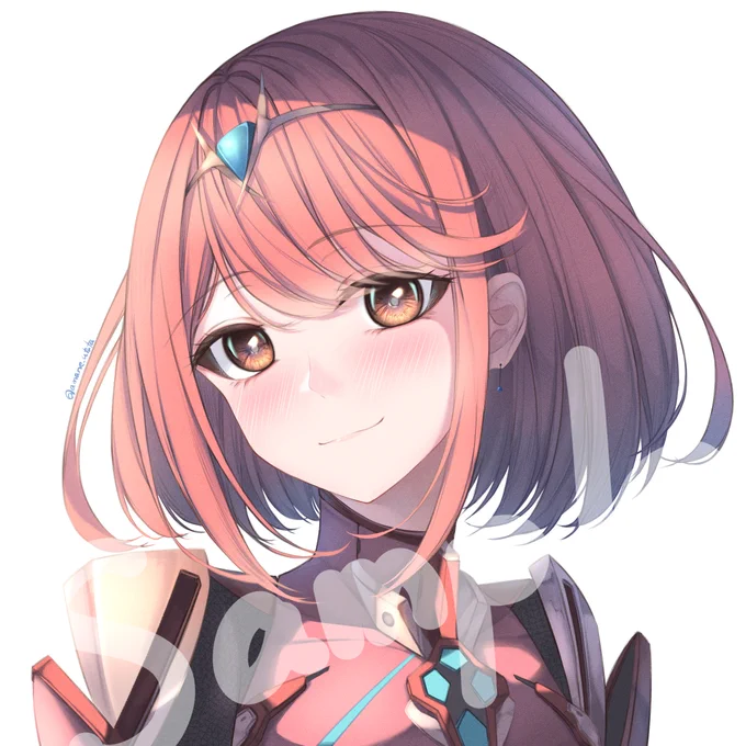 ご依頼でゼノブレイド2のホムラちゃん描かせて貰いました!
 #ゼノブレイド2 