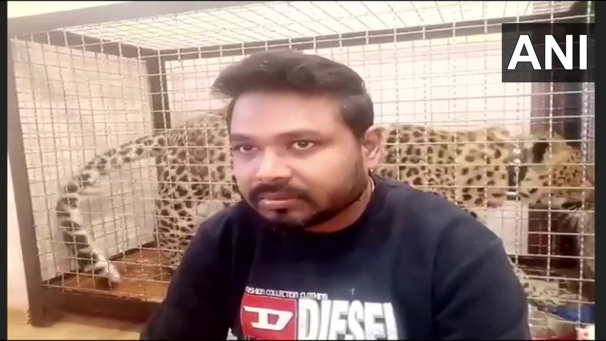ANI's tweet photo. Donbas | An Indian doctor Girikumar Patil famously known as Jaguar Kumar refuses to leave Ukraine without his pet jaguar &amp; panther

"I called Embassy but didn't get a proper response. My place is surrounded by Russians but I'm trying my best. I treat them like my kids," he says https://t.co/Ou5bT4bsN3
