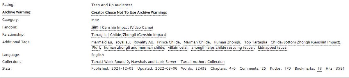 SkylarHazuki's tweet photo. Song of the sea CHAPTER 4 is ready!! <3
Royalty + Mermaid AU
Prince Childe, ruler of the merfolk
Human nobleman Zhongli at the court of Osial
Kidnapped Teucer
https://t.co/mH7laInLuB
@tartaliweek
#tartali #tartaliweek https://t.co/zUQAKOlJZa