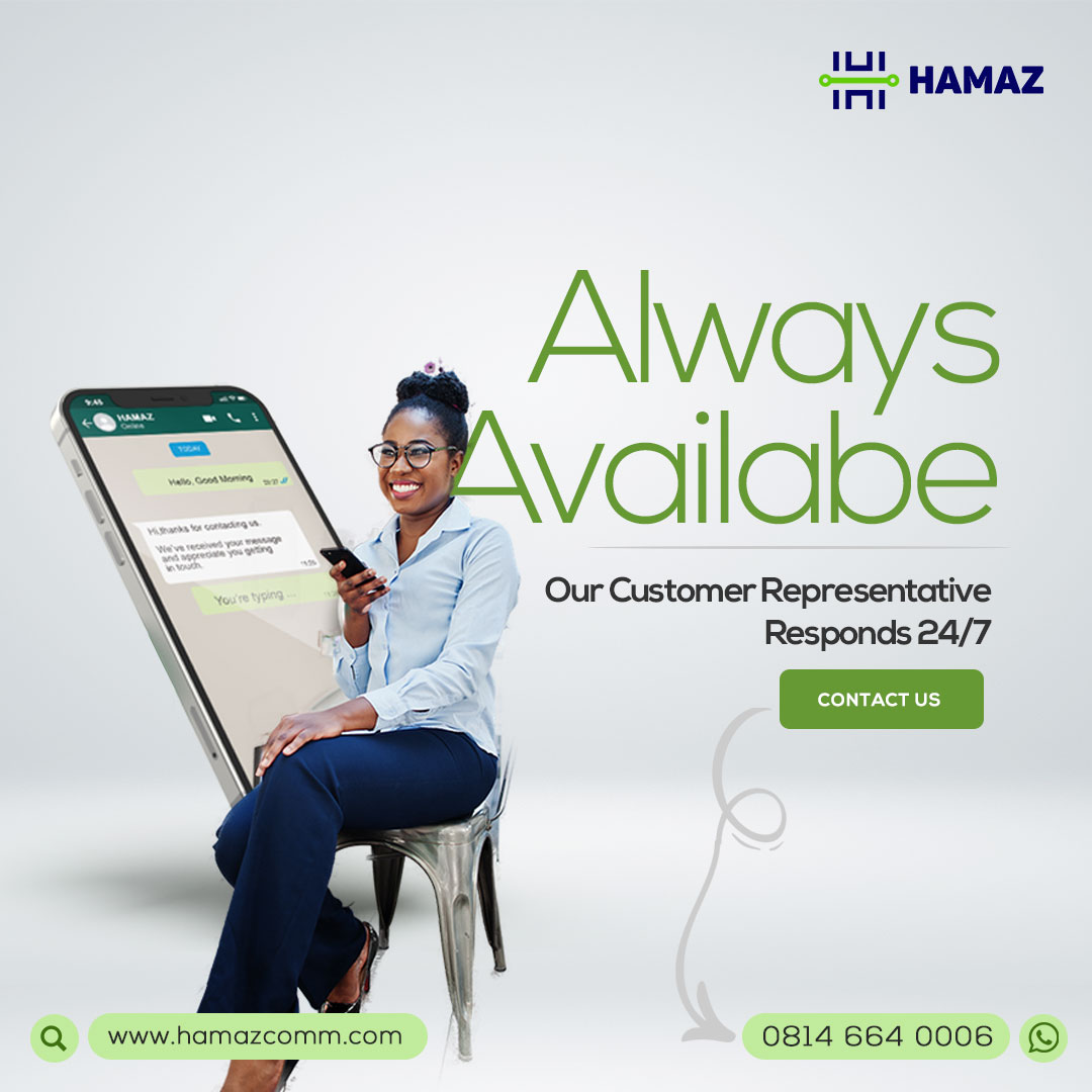hamazofficial's tweet image. We’re always available to respond to your enquiries.

If you need anything, just send a message to 0814 664 0006.

Our customer representative responds 24/7. Make that order now!

#monday #highlyresponsive #customerrepresentative 
#Review #hamazcomms