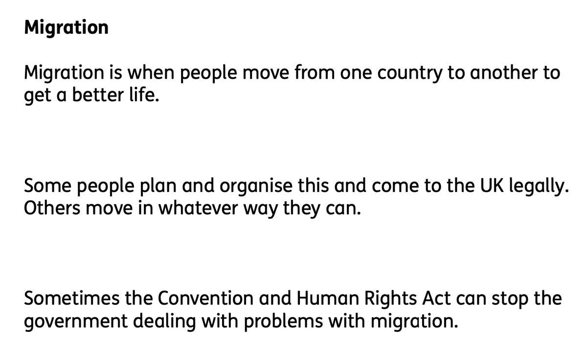 simonjduffy's tweet photo. Below is from the 'Easy Read' consultation on the proposed 'Human Rights Act'.

Imagine being the civil servant who has to write this b*****t. What are we supposed to do in response to such a twisted framing? (sigh) @LearningDisEng @mencap_charity @LDEAcademics @citizen_network https://t.co/UFRrlTVDCE