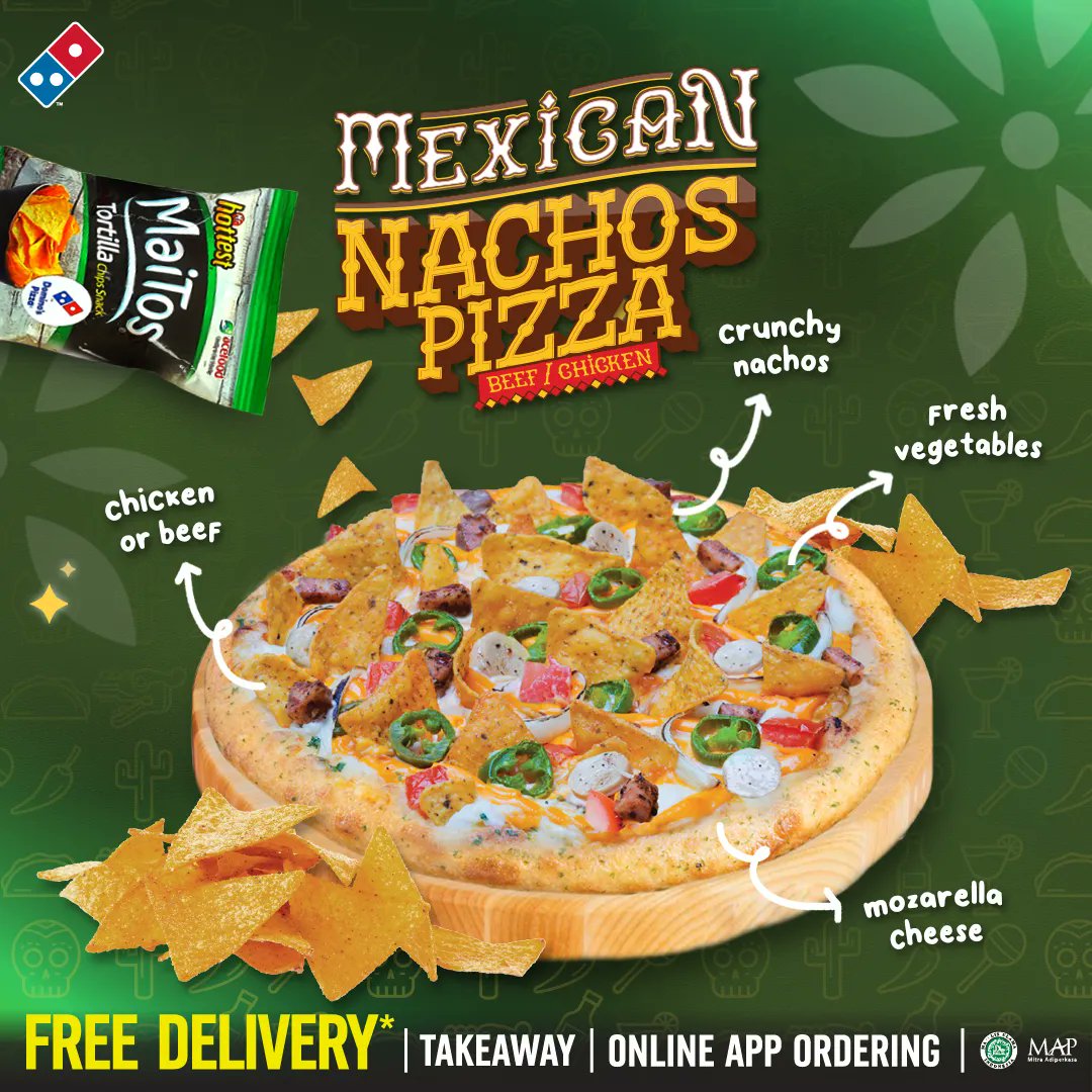 Domino's Pizza ID on Twitter ""MEXICAN BEEF/CHICKEN NACHOS PIZZA