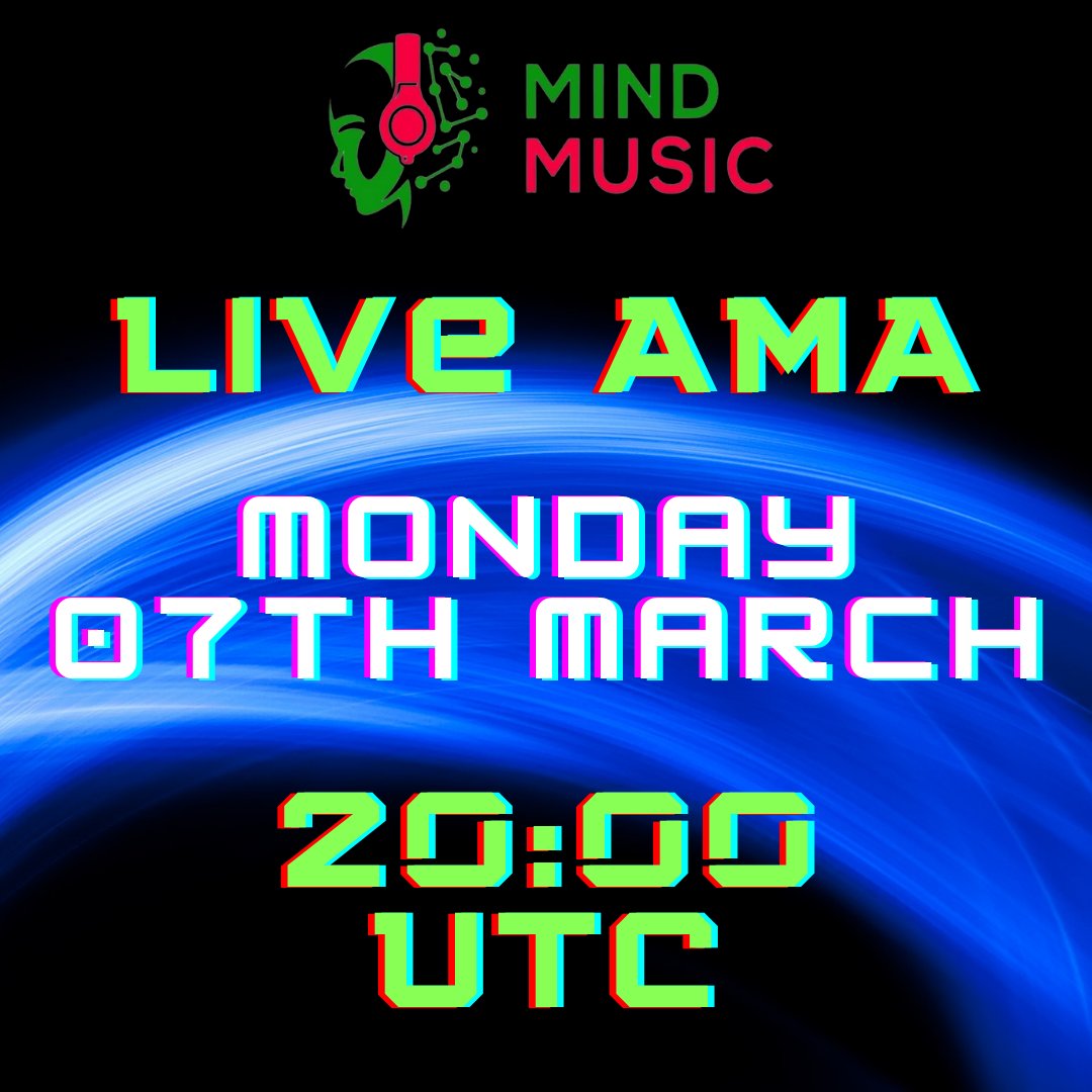 MindMusic_BSC's tweet photo. 💥 TUNE IN! 💥

Join the live AMA over on telegram tonight at 20:00 UTC for lots of exciting news and updates, including the CMC airdrop for MND which began today! 🚀

https://t.co/aisEesW5XK

.
.
.
.
.
#mindmusic #coinmarketcap #crypto #speaksvolumes https://t.co/DofVAnAf98
