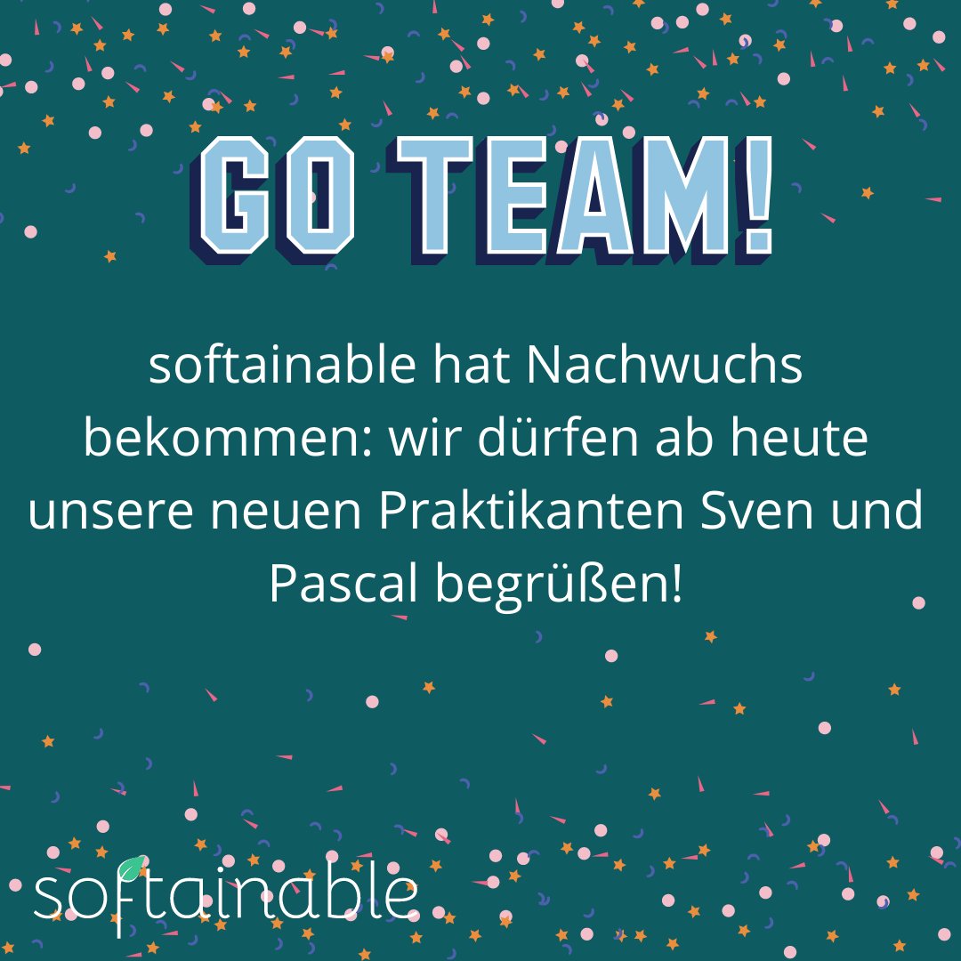 softainable's tweet photo. Die Woche beginnt aufregend: unsere #Praktikanten Pascal und Sven unterstützen uns nun tatkräftig für die nächsten 11 Monate! 💪 
In den folgenden Slides findet ihr einige Daten zur Arbeit in der IT-Branche. 
#coding #programmer #reactjs #graphql #nextjs #cloud  #ausbildung https://t.co/Ghp9Z8gUNm