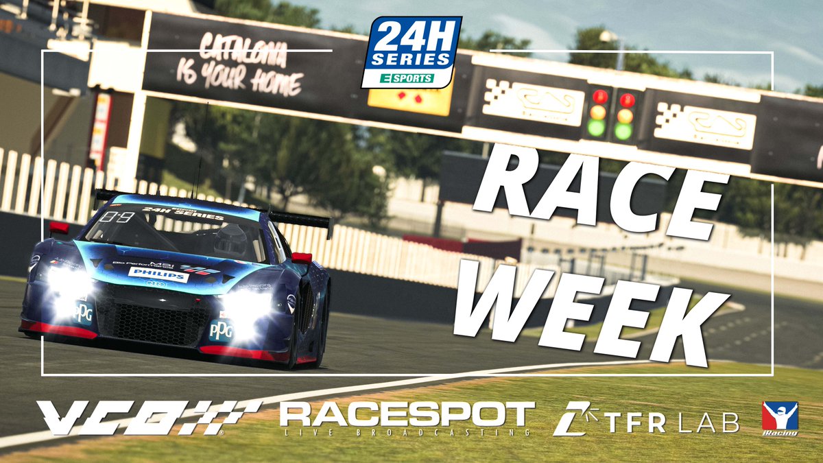 24H_ESPORTS's tweet image. It's race week once again!

This Sunday we head to @Circuitcat_eng for the final 6H race of the season.

@vcoesports @RaceSpotTV @tfrlab1 @iRacing