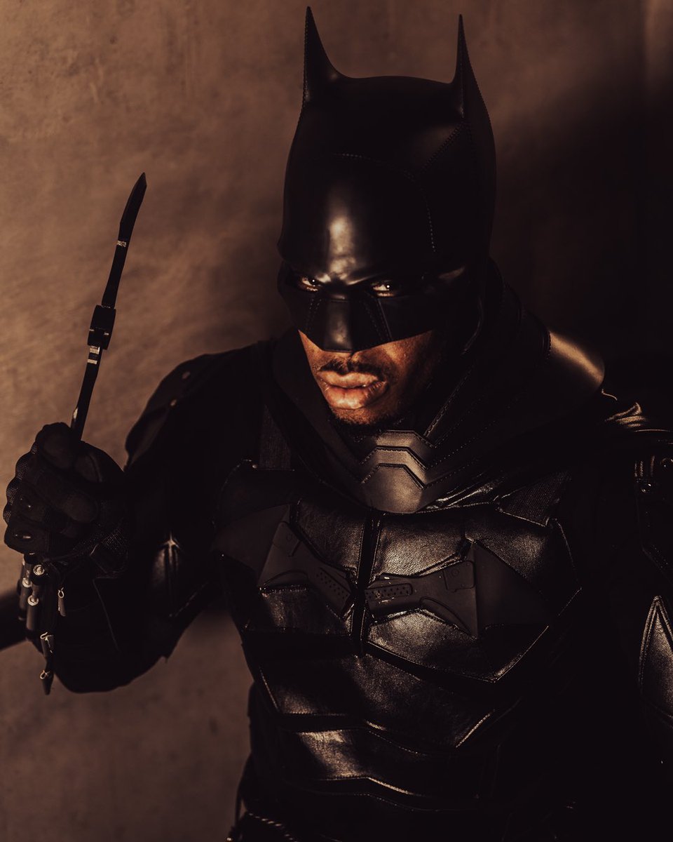 iAMmichaelajih's tweet photo. What I’m doing is my family’s legacy🦇 

📸: @Gallagherphotos 
#TheBatman https://t.co/sFJmjt65ZA