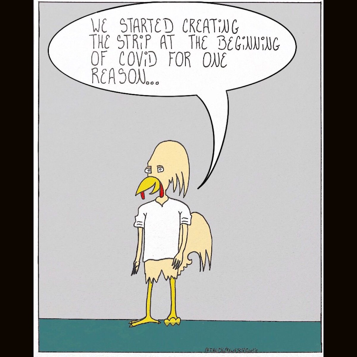 Townies_ink's tweet photo. Curtain call for our cartoonist. 
Thank you everyone.
•
•
Why did the chicken start a comic?
•
•
#comicstrips #cartoonist #inkdrawings #procreateart #curtaincall https://t.co/NcFc58NZgP