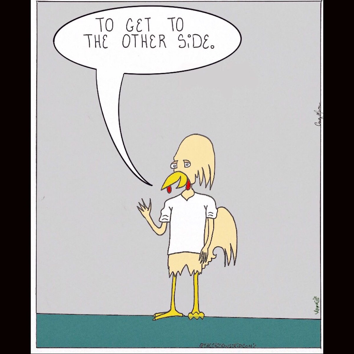 Townies_ink's tweet photo. Curtain call for our cartoonist. 
Thank you everyone.
•
•
Why did the chicken start a comic?
•
•
#comicstrips #cartoonist #inkdrawings #procreateart #curtaincall https://t.co/NcFc58NZgP