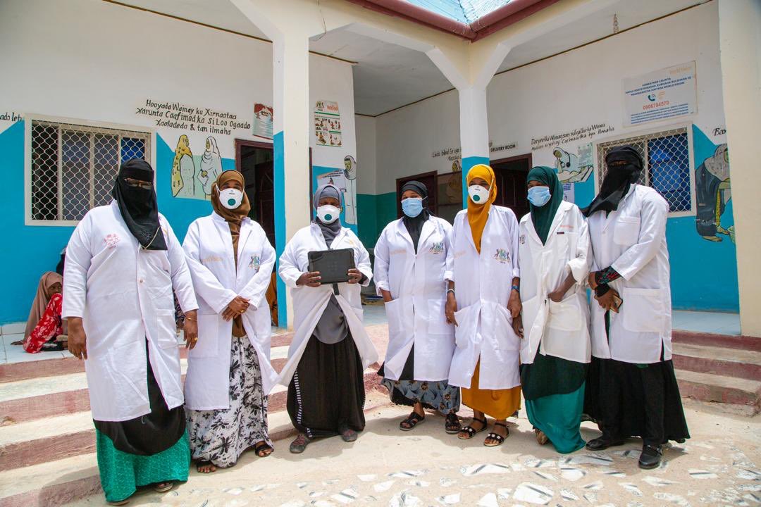 ogowhealth's tweet photo. As we celebrate #IWD2022, we want to recognize this incredible team of female healthcare workers and how they've adapted to new ways of connecting and delivering care.
#Somalia #DigitallyEmpowered https://t.co/AWJMQPWKZC
