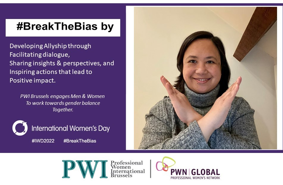 PWIBrussels's tweet photo. At PWI we are happy to support the #breakthebias campaign for International Women's Day 2022. 
Our members and volunteers gladly share their intention to strive for a more gender balanced world and for breaking the bias against women in leadership.
#IWD #IWD2022 #PWI #PWIBrussels https://t.co/iclrpaKw16