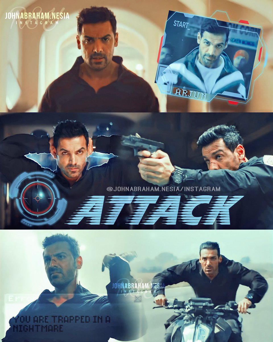 SPEECHLESS! The trailer more than AMAZING!!😭😭 John is back with this brilliant action that really blew my mind! can't wait to watch the movie 🥰 On cinemas 1st April 2022!

#ATTACKtrailer #JohnAbraham #JacquelineFernandez @TheJohnAbraham @Asli_Jacqueline @Rakulpreet