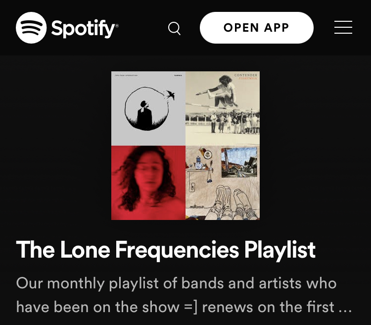 Lone Frequencies tweet media