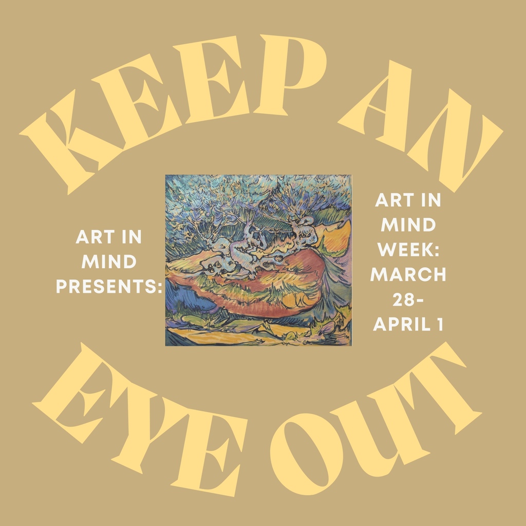 CRC_EdUni's tweet photo. The #ArtinMind student curators would like to invite you to join Art in Mind Week! Running from March 28th- April 1st. Stay tuned for the announcements of the events! https://t.co/onjK9X22zW