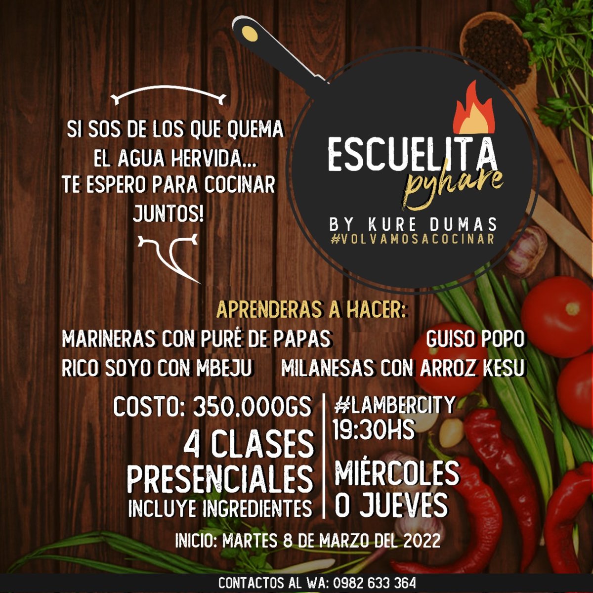 KureDumasGMP's tweet photo. Mañana arranca! #clasicos #EscuelitaPyhare
https://t.co/txeAEZgwjd anotate y aprendé a sobrevivir en la cocina! https://t.co/IBzebeWg0p