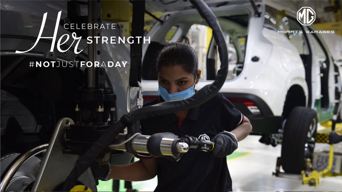 MGMotorIn's tweet photo. When you believe in her strength to achieve the incredible, this moment and beyond, she will show you what she’s really capable of. #NotJustForADay https://t.co/UDGFhApsek