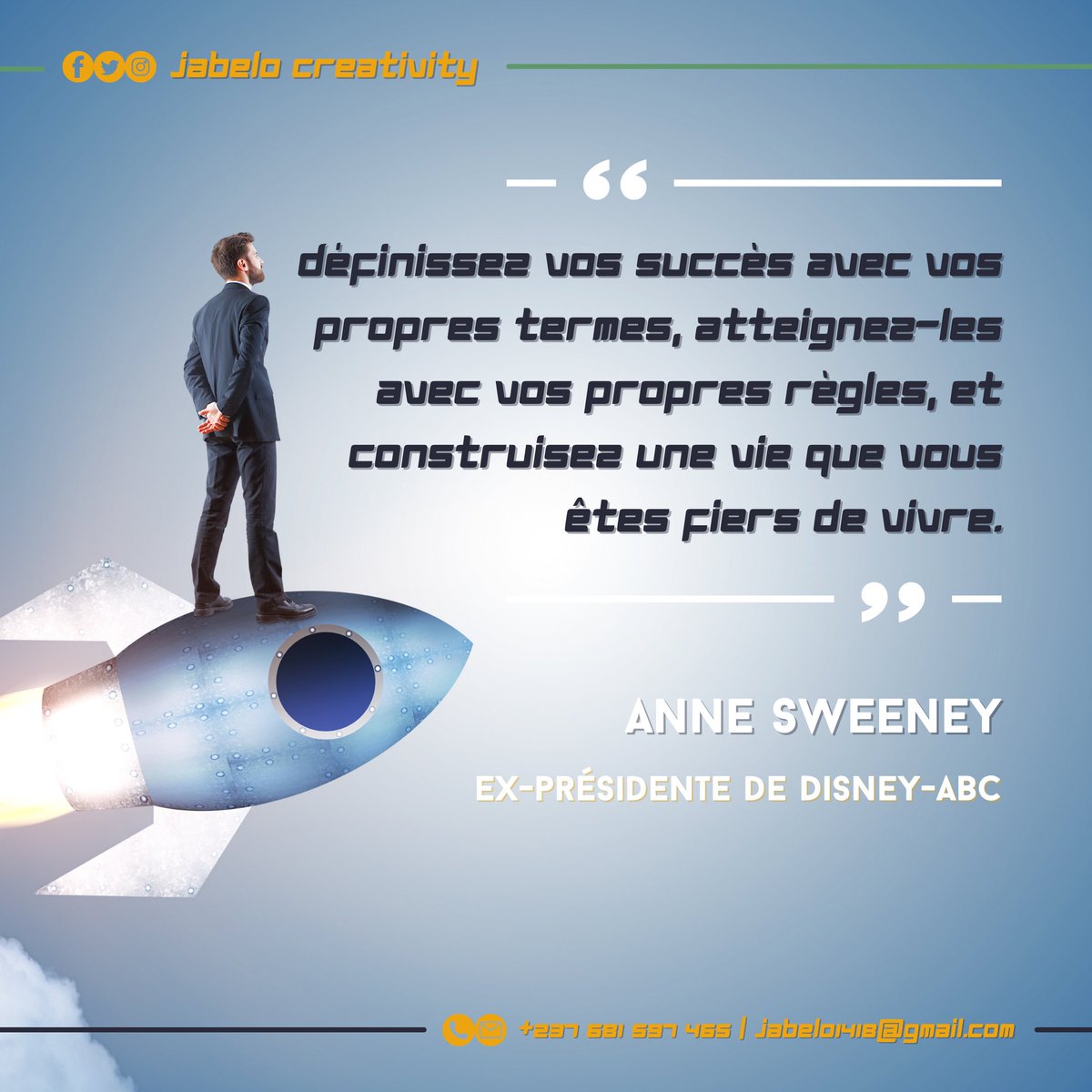 JABELO237's tweet photo. New week, new challenges !
Bonne semaine 🌞

#JaBelo #Quote #Digital https://t.co/8djJRVU0qb