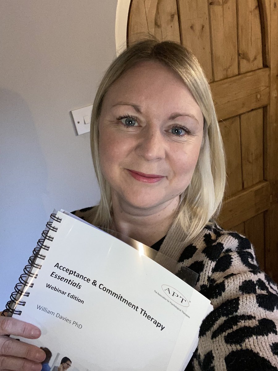 katejot's tweet photo. Starting #acceptanceandcommitment therapy training this morning! #CPD #independentpractice #OccupationalTherapy https://t.co/rI1qN5ihxN