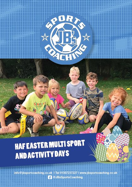 JBSportCoaching's tweet photo. Easter Holiday bookings are open on Wednesday.

Please find our dates and locations below 👇 https://t.co/qEphUAn7KE