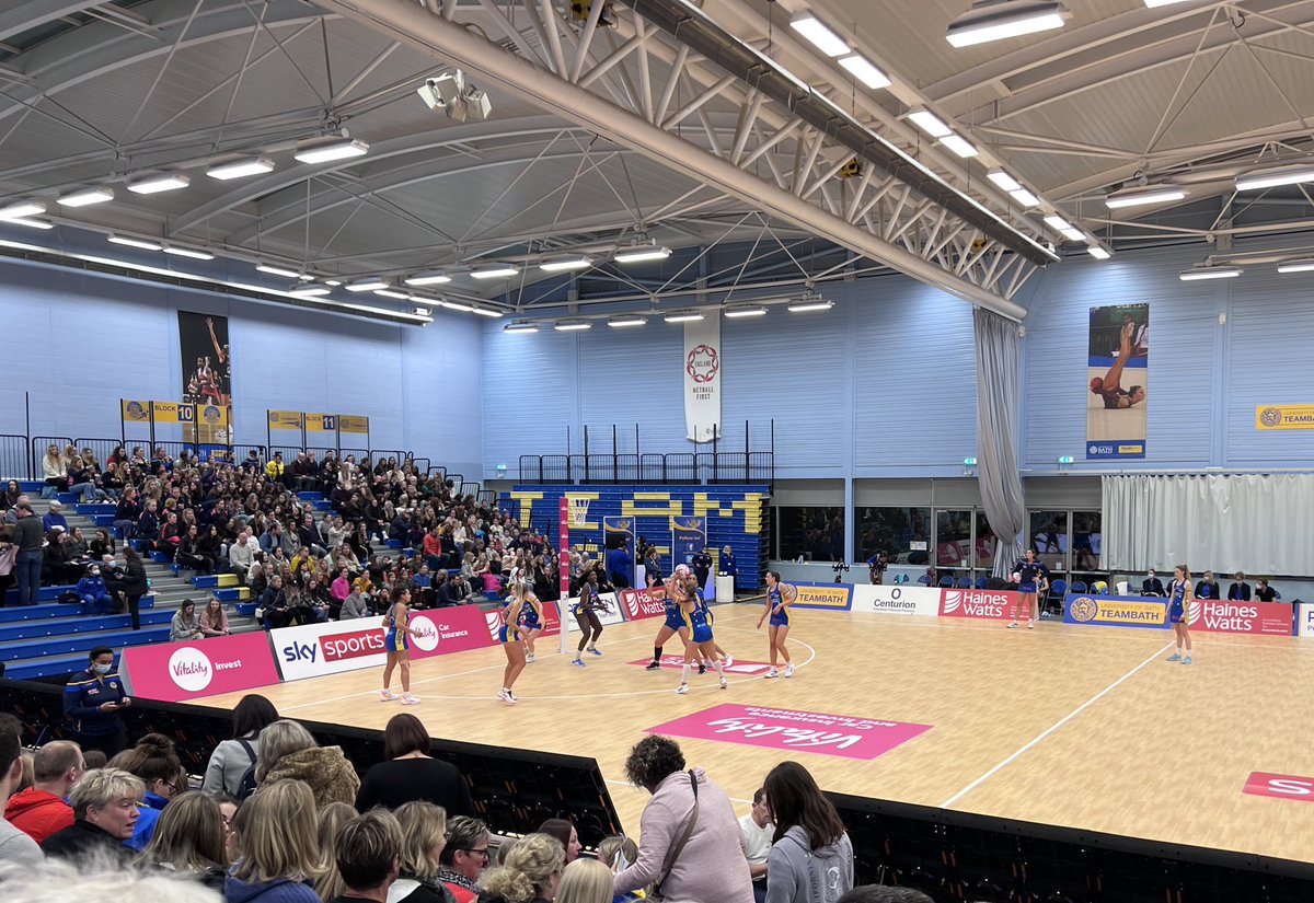 A few pictures from the <a href="/TeamBathNetball/">Team Bath Netball</a> game on Friday night. Great night and great atmosphere. 

#BlueAndGold #Netball #Sponsor