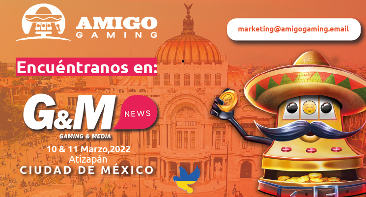 👋🏼🇲🇽

Estaremos presentes en el evento organizado por Gaming &amp; Media News 🎟️ en la Ciudad de México. 

Agenda una reunión con el equipo Amigo🎰.

#AmigoGaming #onlinecasino #igaming #gamingindustry #slots #slotsonline