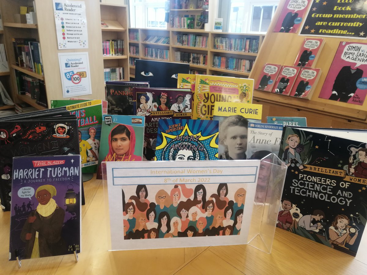 Celebrate International Women's Day on the 8th of March by calling in the library to borrow one of these amazing books!