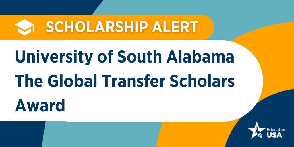 EdUSAMalaysia's tweet photo. #ScholarshipAlert:  Are you looking to transfer schools to find your best fit?  @UofSouthAlabama’s Global Transfer Scholars Award offers funding to well-qualified transferring international students.  Learn more ➡️ https://t.co/7l3uG8UhGJ. https://t.co/WAitfdfktk