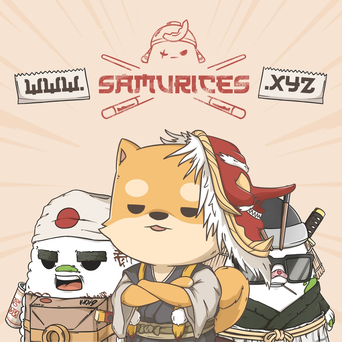 Things are coming together and we are proud to announce our official website! The only reliable URL you'll have to use (And no other!) for the Grand Restaurant Opening day to mint your Samurices! Full website coming soon 🔥😼🥢.

💻 samurices.xyz