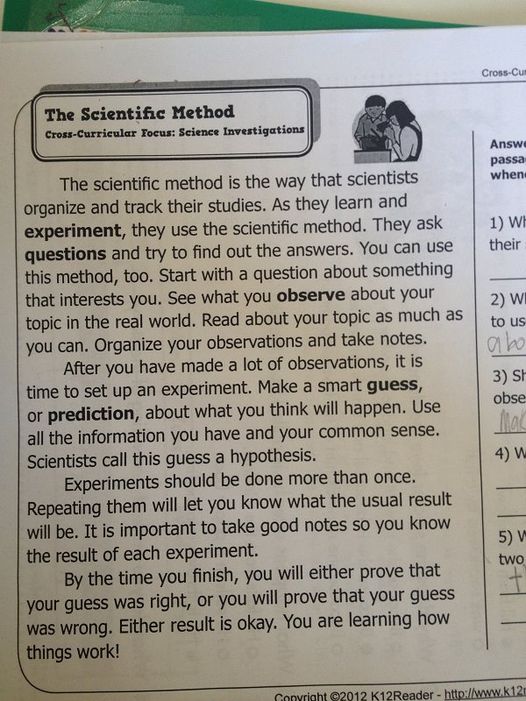 BrianNosek's tweet photo. Don't think good documentation and replication are important for scientific practice? Take it up with the authors of textbooks for 8 year-olds. https://t.co/HcYfk2xOJ0