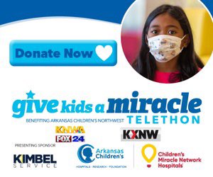 theLovelyLisaB's tweet photo. It’s a great morning to help #kids across #Arkansas! 🥰
Today is the 7th Annual @KNWAFOX24 Give Kids a Miracle Telethon, benefiting @archildrens!
✨DONATE NOW!✨
💻 Online - https://t.co/NvkqTxIwO7
📱 Text ACNW to 51555
#ARnews #NWAnews #NWArk #ACNW #ARkids #ARhealth https://t.co/RrzjwjbRwF