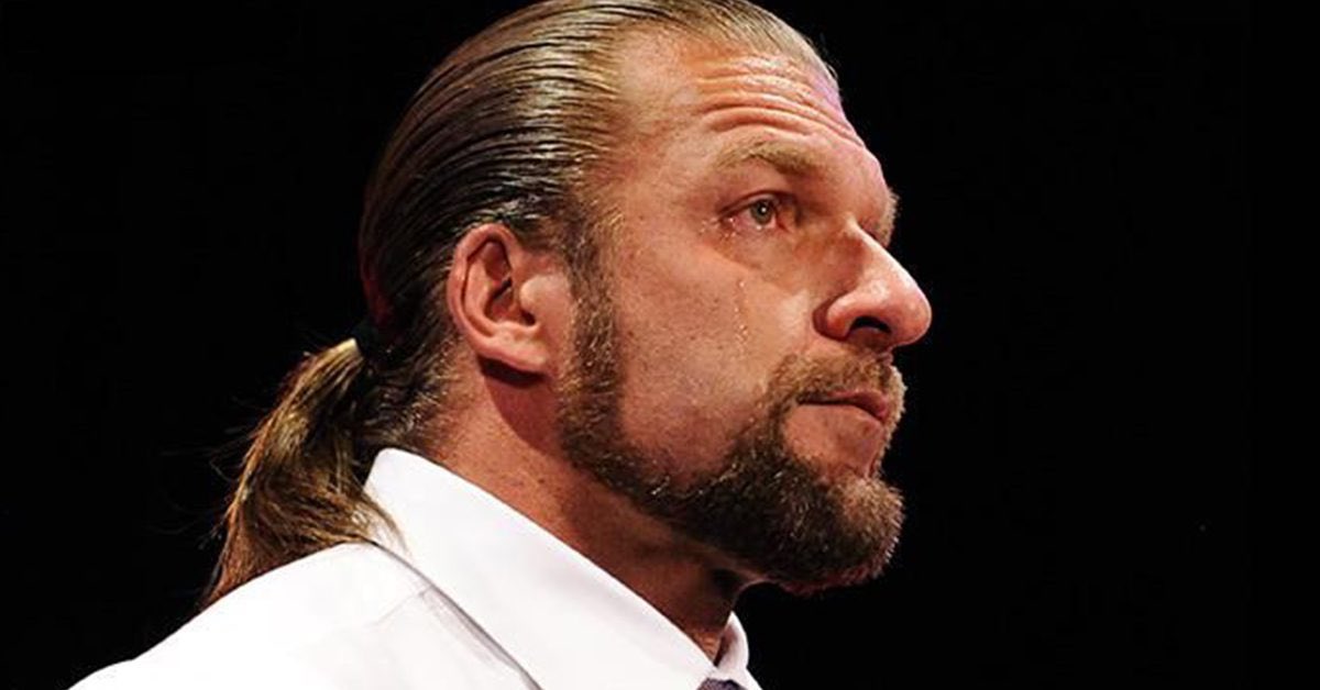 Garyh3k's tweet image. The four emotions of Triple H after he sees William Regal walking out at #AEWRevolution 

#AEWRevolution2022