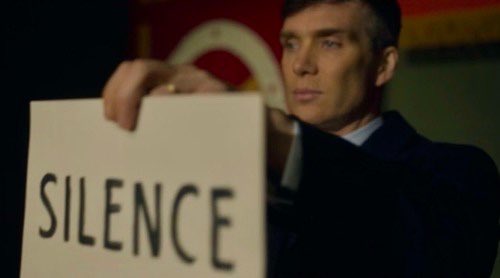 BlindersPeaky's tweet photo. Me when somebody in the house makes a noise or tries to talk to me while I’m watching Peaky Blinders: https://t.co/Cj0jzWGT6r