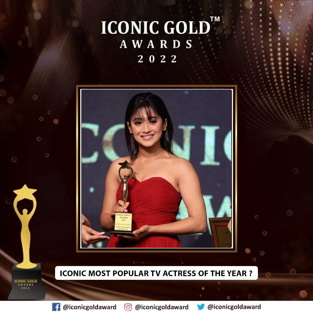 <a href="/IconicGoldAward/">Iconic Gold Awards</a> @CocoHighIndia I nominate #ShivangiJoshi for:
•Best television actress of the year for her stellar performances as #Anandi in Balika Vadhu 2
•Iconic most popular television actress of the year
•Iconic most stylish woman of the year
[#IconicGoldAwards2022 <a href="/IconicGoldAward/">Iconic Gold Awards</a> <a href="/shivangijoshi10/">Shivangi Joshi</a>]