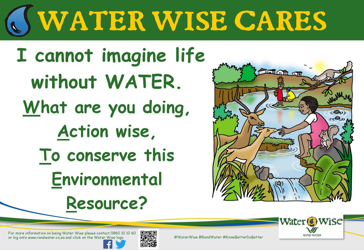 water_wise's tweet photo. #WaterWise #RandWater #KnowBetterDoBetter #WaterWisersa https://t.co/WBeAwV8aji
