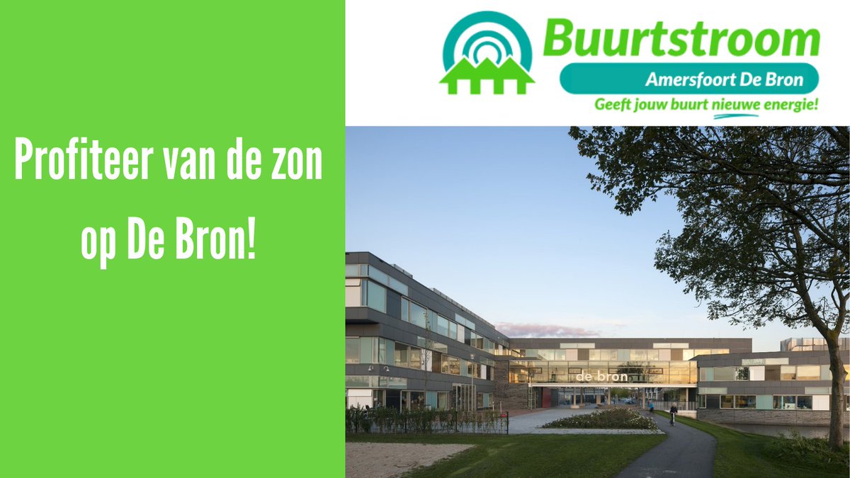 We zijn een stap verder bij ons 12e Buurtstroomproject, Amersfoort De Bron. We hebben een installateur geselecteerd en bekijken nu wat het voor geïnteresseerden gaat kosten en opbrengen. Je kunt je nog opgeven als geïnteresseerde! buurtstroom.nl/buurtstroom-am…
#amersfoort #zonnepanelen