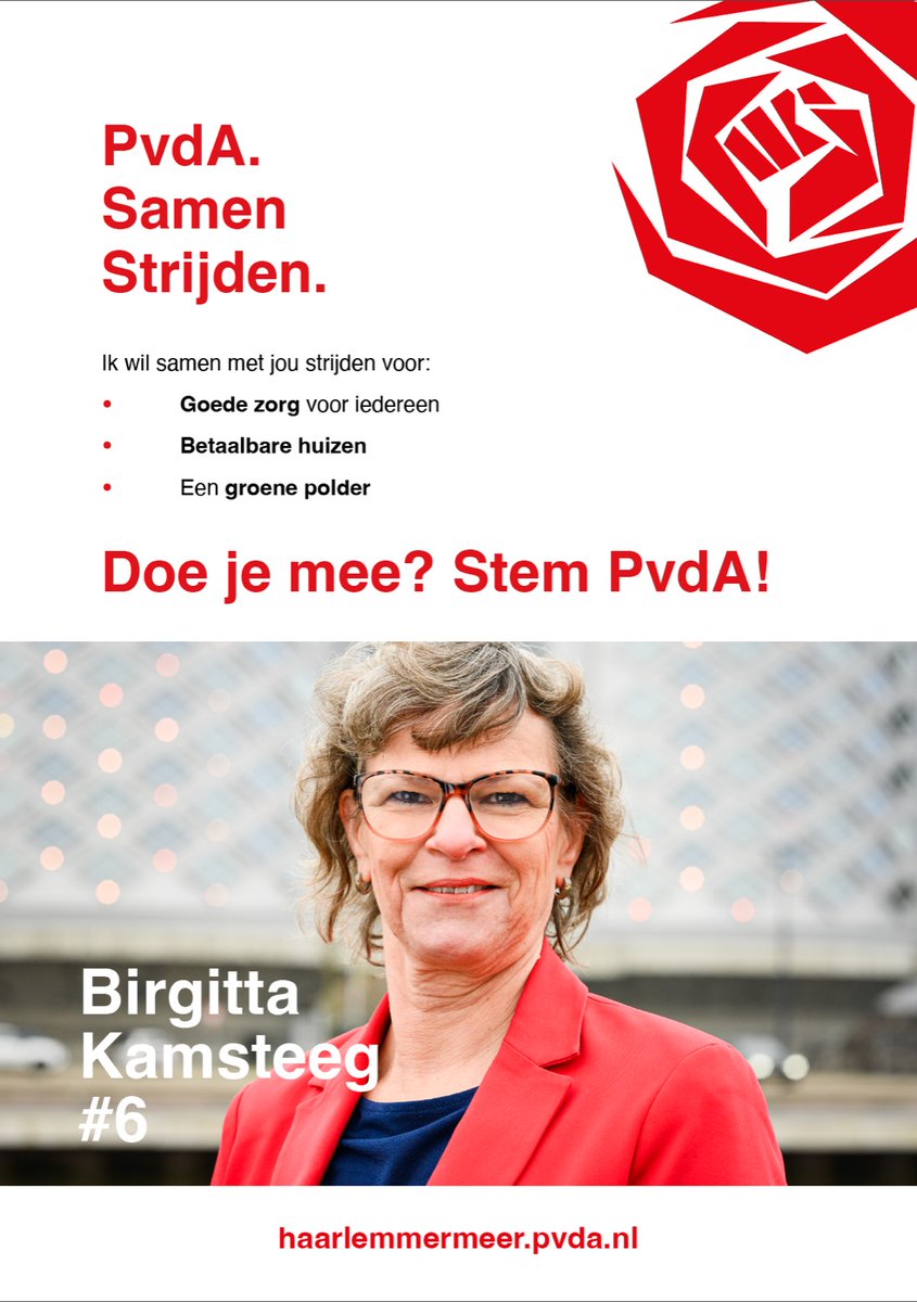🌹Birgitta strijdt voor passende zorg voor jong én oud. Als mantelzorger zag ze dat lang niet iedereen de hulp krijgt die nodig is. Ze werd lid van de participatieraad en sinds 2019 is ze lid van de fractie van de @PvdA_Hlmeer. Meer weten? haarlemmermeer.pvda.nl/wieiswie/6-bir…🌹