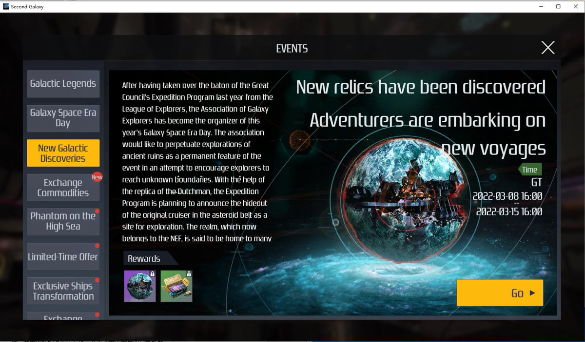 This Week's In-game Events Preview🔥
1.Galactic Legend
2.Galaxy Space Era Day
3.New Galactic Discoveries
4.Exchange Commodities
And more.. Please log in tomorrow for more details!
#SG #events