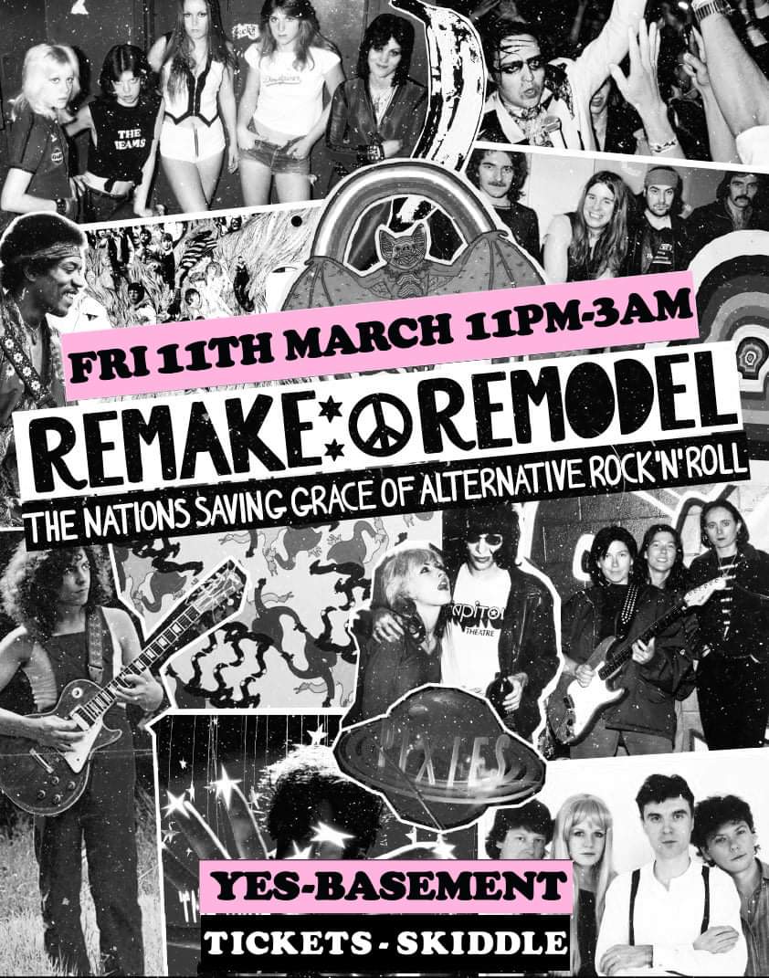 First remake back in what feels like forever this Friday night in the <a href="/yes_mcr/">YES</a> basement. Come do ya rock n roll thing again to make your heart sing ♥️🎸

Tickets 👉🏻 skiddle.com/e/36014411