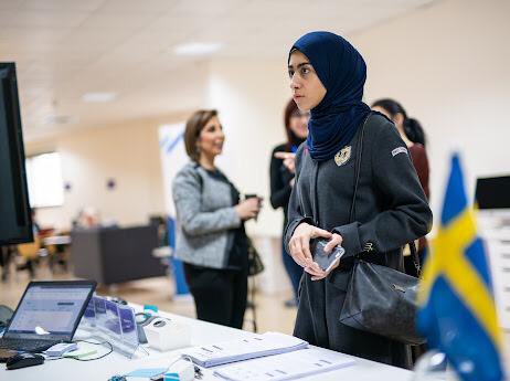 SweAmbJordan's tweet photo. So proud of volunteers @ #Wikigapjo. In 2021 they wrote Arabic Wikipedia articles about women for a 200 page book! No doubt we will see wonders this year too ⭐️🇯🇴
#Wikigap: global campaign to improve gender equality online. @jo_osa @ArabicHeForShe @WikimediaLevant
@ACORJordan https://t.co/z7gZvscJd1