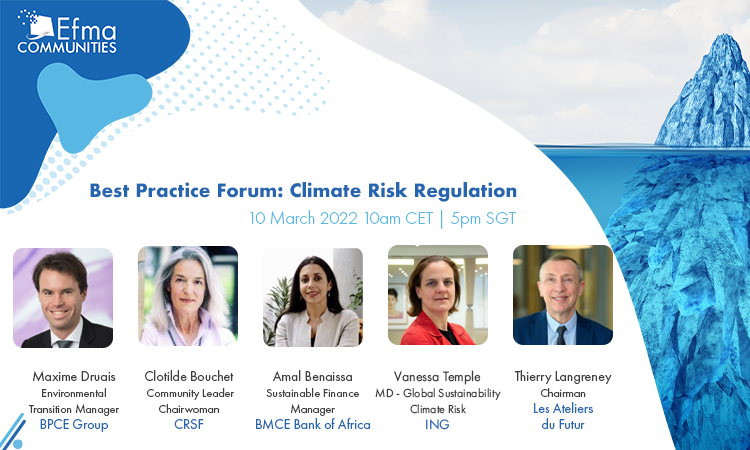 WeAreQorus's tweet photo. 📣Do you know why climate strategies matter?
The Sustainability &amp; Regulation Community has brought its 2nd online event: Climate Risk Regulation &amp; will answer these questions &amp; more!
Experts will dive deep into one of the trendiest topics. 

For more info: https://t.co/wiq00emKga https://t.co/KuERyNFJrN