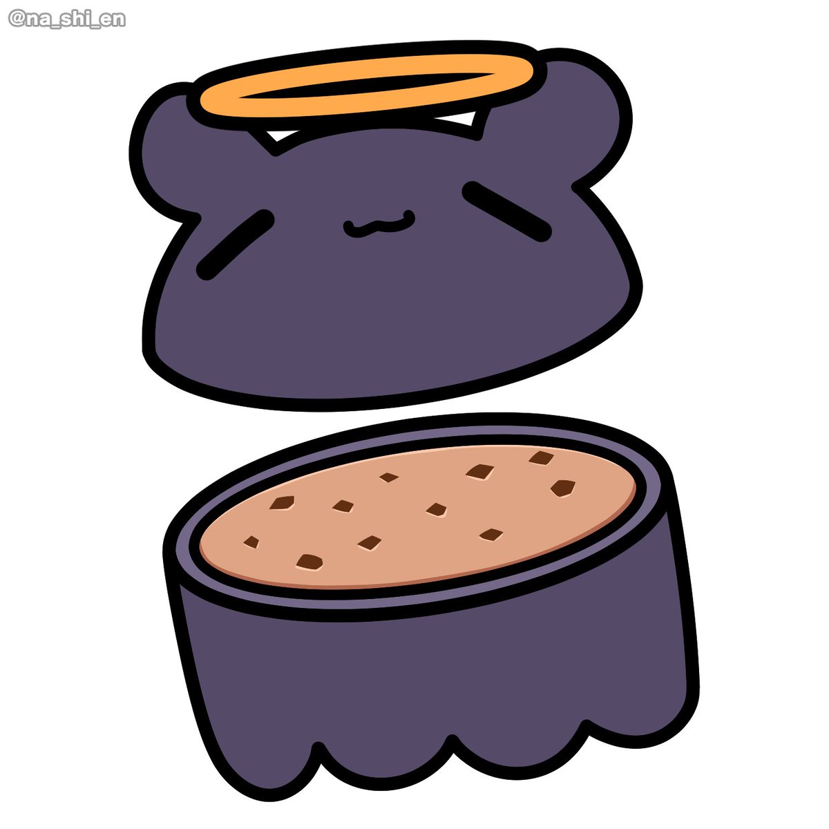 takodachi 「cookie(′゜ω。‵) 」|なし🦈🐙🐔💀🔍のイラスト