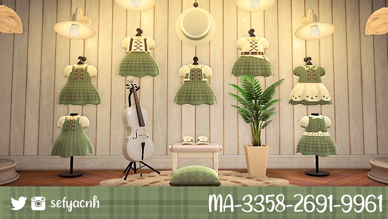 SefyACNH's tweet photo. 🌿Lara Collection's 🍃
Lara collection's are seven dresses in total. Today I publish the fifth, let me know if you like it 😊
#ACNH #ACNHDesigns #AnimalCrossingNewHorizons #AnimalCrossing #AnimalCrossingcommunity #acnhprodesign #AnimalCrossingDesigns #animalcrossingcode https://t.co/dEw0RNh8M7