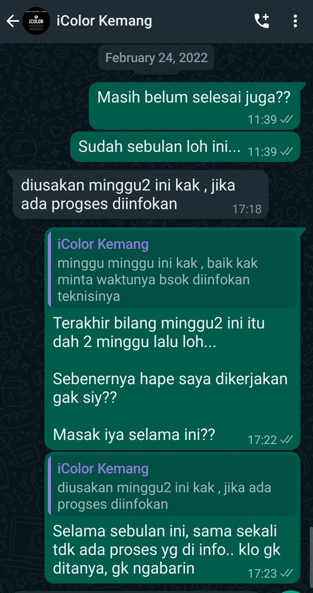 Mas <a href="/kaesangp/">“kak” Kaesang</a> dan mas <a href="/gibran_tweet/">Gibran Rakabuming</a> ini lohh.. <a href="/icolor_service/">iColor Apple Service</a> nya cabang kemang.. ya mosok hapeku sudah sebulan nginep, blm ada progress.. klo gk ditanya, meneng ae 😥😥