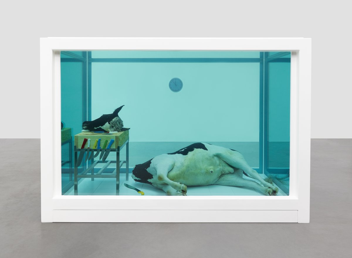 hirst_official's tweet photo. Get on down to my show “Natural History” opening at Gagosian, Britannia street this week. All formaldehyde works &amp; old works you might not have seen.

There's an opening event on Wednesday 9 March 4-8pm, it’s open for everyone &amp; anyone who wants to come.
https://t.co/40lirG4EPP https://t.co/4kEOGo0mfa