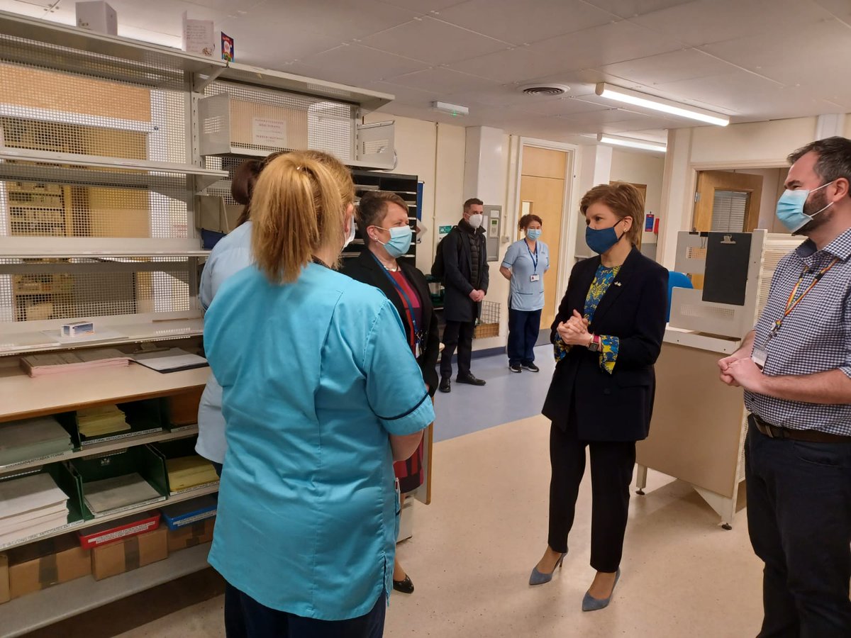 First Minister (@scotgovfm) on Twitter photo This morning First Minister <a href="/NicolaSturgeon/">Nicola Sturgeon</a> launched #ScotAppWeek22 during a visit to University Hospital Monklands.
There she met a group of pharmacy apprentices who are helping to deliver a well-qualified workforce and address skills gaps in the NHS.
➡️bit.ly/3vKXTGI This morning First Minister <a href="/NicolaSturgeon/">Nicola Sturgeon</a> launched #ScotAppWeek22 during a visit to University Hospital Monklands.
There she met a group of pharmacy apprentices who are helping to deliver a well-qualified workforce and address skills gaps in the NHS.
➡️bit.ly/3vKXTGI