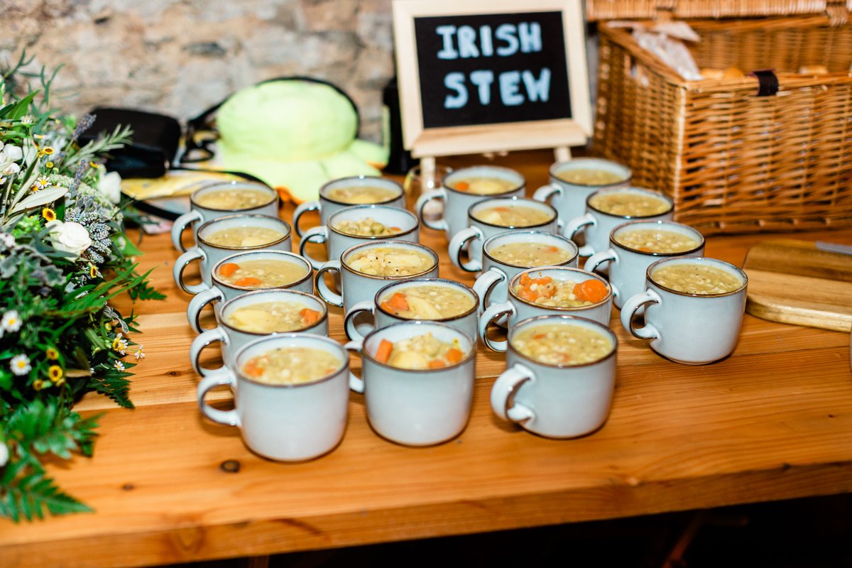 @poshnoshwestcountry provided amazing food for Bob and Jades wedding. We served a personal Irish Stew, perfect for a chilly winter evening!