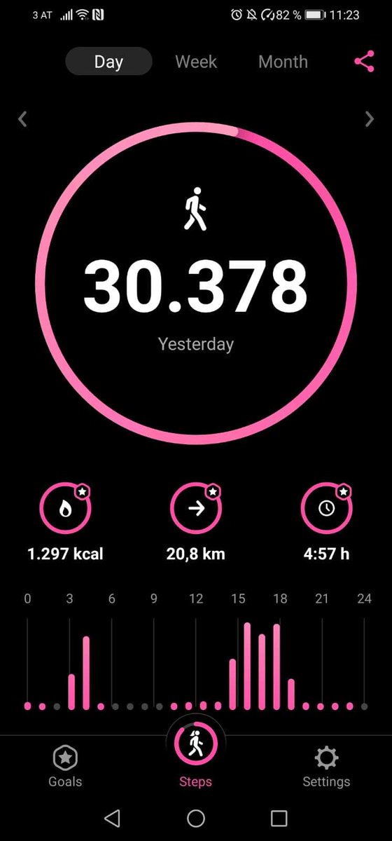 StepsAppTeam's tweet photo. When you see yesterday's steps and immediately know why you're so tired today ... 🤣 #StepsApp #WeekendGoals #AndroidPhone #WeekendVibes #ActiveWeekend https://t.co/4mYqCGkSB8