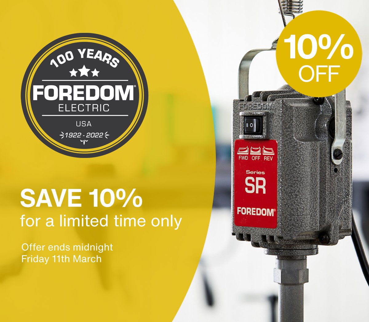 Cooksongold's tweet photo. ⭐ Foredom are celebrating their 100th anniversary ⭐
To celebrate we are offering you 10% OFF on #Foredom products, for a limited time only
Shop the offer ➡️ https://t.co/tMWin24NbG #jewellerymaking https://t.co/NmkPAtHAPm