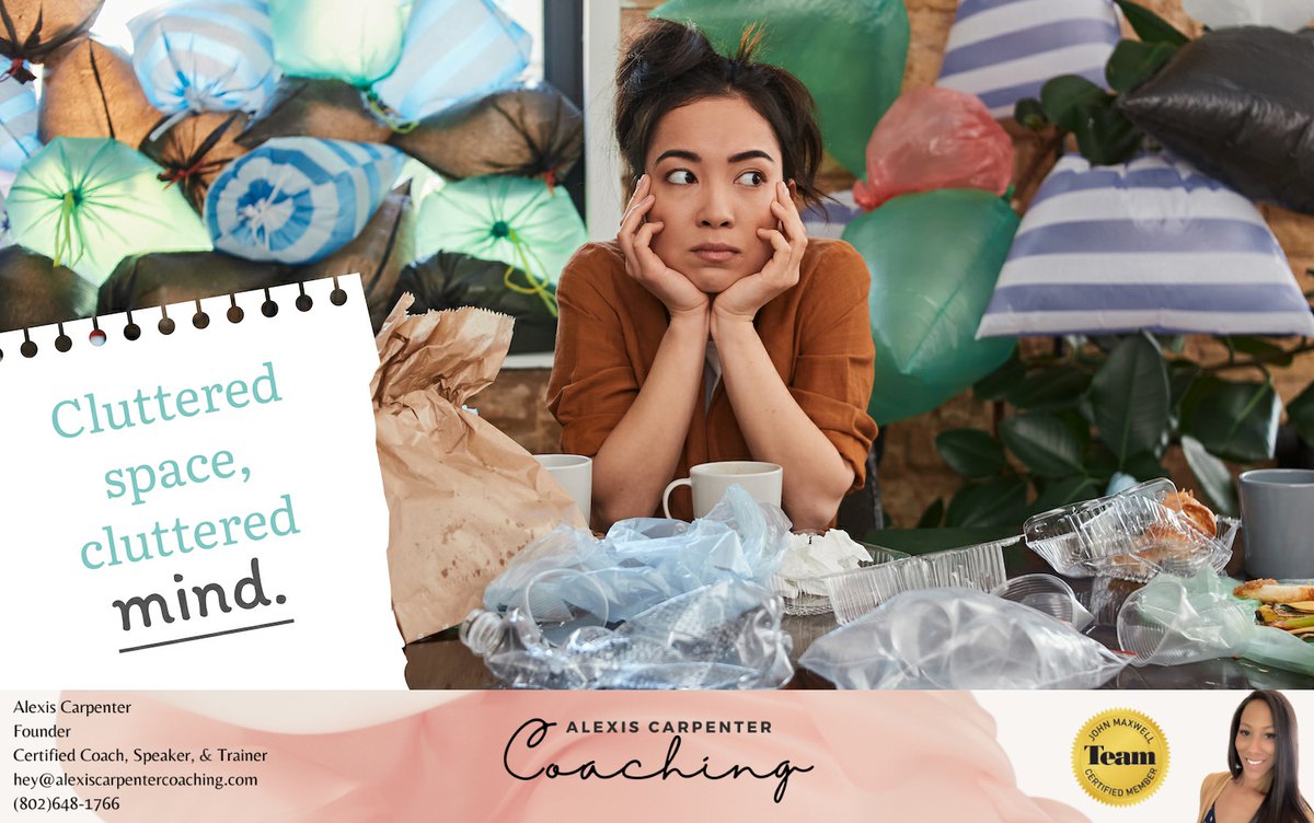 Lexiespassion's tweet photo. Disorganization makes us feel stressed. Take a walk around your house, pick up water glasses and coffee mugs, or hang up clothes laid on chairs, dressers, and the floor. Small things add up! https://t.co/ARB7CrdIu1