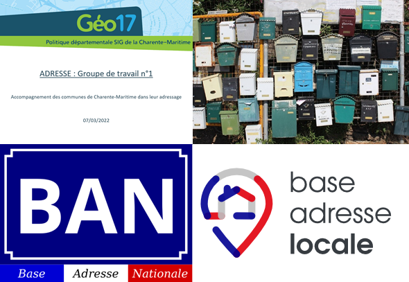 1er GT Adresse avec les partenaires Géo17 : retours d'expérience sur l'accompagnement des communes à leur adressage. Objectifs : faciliter les remontées dans la #BaseAdresseNationale, partager une méthode, mutualiser des moyens pour les #CollTerr de Charente-Maritime